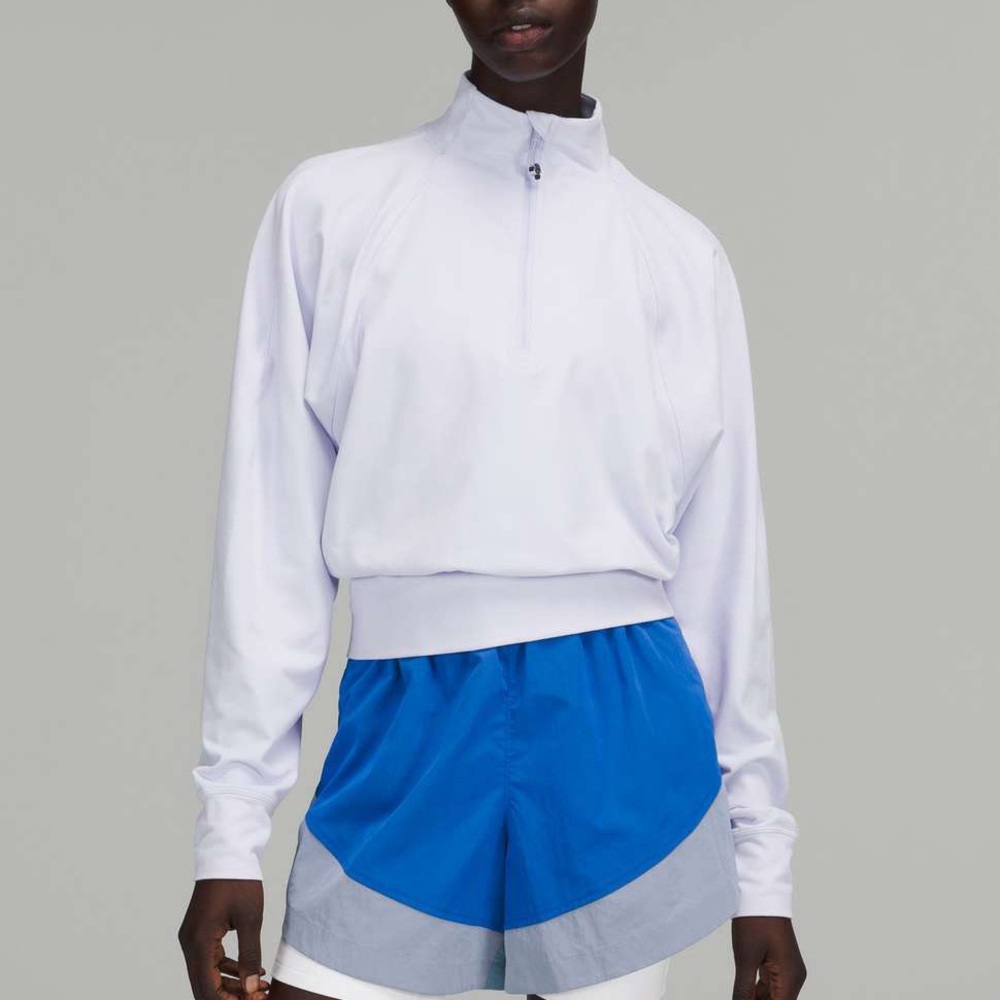 Lululemon Ready To Rulu Half Zip Pullover - Sz 6 - Blue Opal